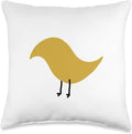 Cute Scandinavian Animals Designs Chic Scandinavian Birds Minimalistic Animal Throw Pillow, 16x16, Multicolor