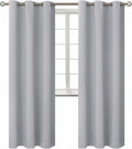 BGment Room Darkening Curtains 84 Inches Long - Grommet Thermal Insulated Drapes Window Treatment Curtains for Bedroom, 2 Panels, 42 x 84 Inch, Light Grey