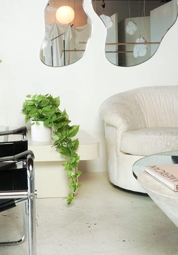 Retrograde 32" Realistic Fake Pothos Ivy Plant for Home Decor Indoor Silk Artificial Plant Large (Light Green)