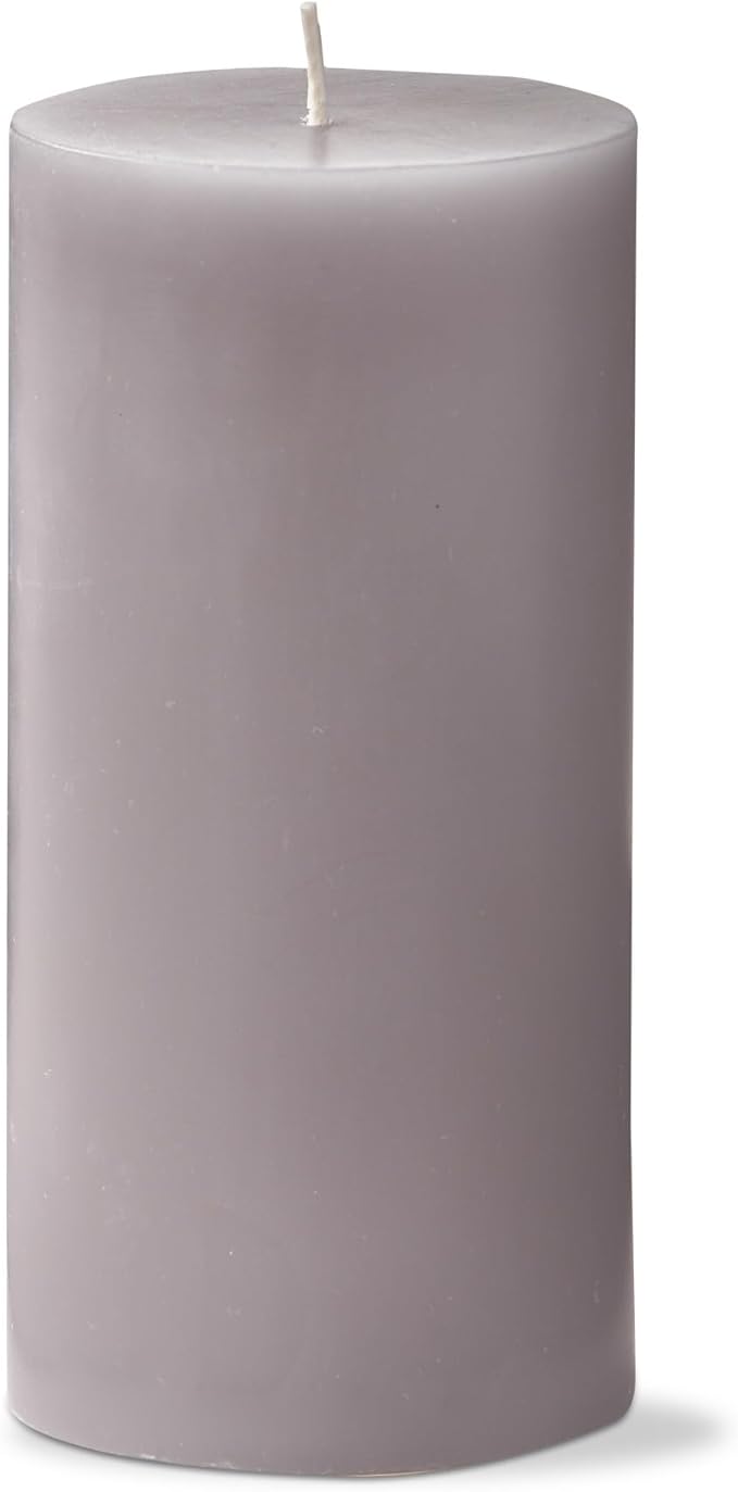 tag Color Studio 3X6 Pillar Gray Smokeless Paraffin Wax Burn Time 85 Hours 3x6 Gray