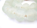 Jumbo Recycled Glass Beads, 21–25mm – African Sea Glass for Wall Hangings, Coffee Table Decor, Shelf Styling, and Home Accents – (Clear) – The Bead Chest