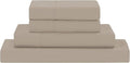 Modern Threads Soft Microfiber Solid Sheets - Luxurious Microfiber Bed Sheets - Includes Flat Sheet, Fitted Sheet with Deep Pockets, & Pillowcases Khaki Twin