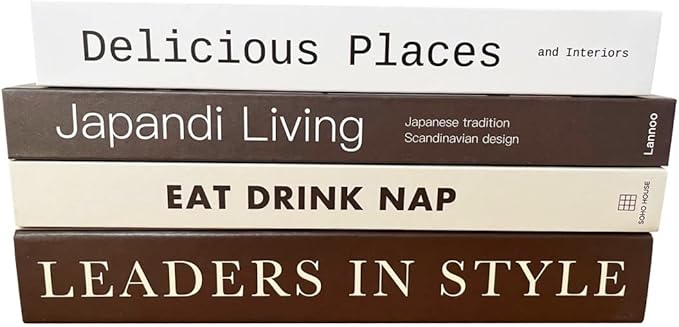 MINI ZOZI Faux Books For Decoration Fake Book Decor Decorative Books For Home Decor Bookshelf Preppy Book Home Decor Set Coffee Table Decorations For Living Room White Cover Fashion Decorative Stacked