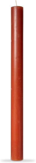 tag Color Studio 10" Straight Taper Unscented Smokeless Paraffin Wax Candle Burnt Siena Burn Time 10 hrs.Sold in Units of 1 10" Burnt Sienna