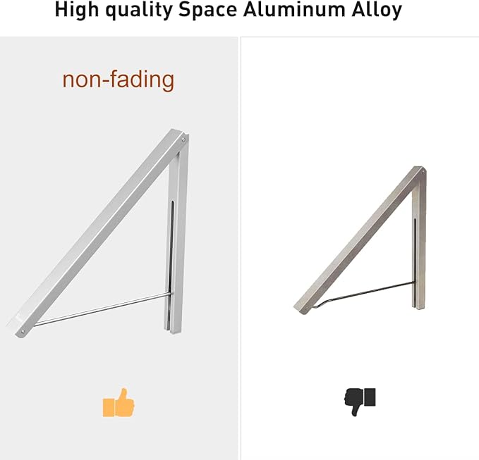 Wall Mounted Drying Rack Clothes Hanger Folding Wall Coat Racks Aluminum Home Storage Organiser Space Savers