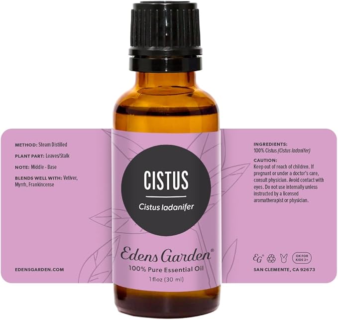 Edens Garden Cistus Essential Oil, 100% Pure Therapeutic Grade (Undiluted Natural/Homeopathic Aromatherapy Scented Essential Oil Singles) 30 ml