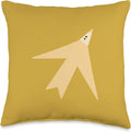 Cute Scandinavian Animals Designs Chic Scandinavian Bird Minimalism Throw Pillow, 16x16, Multicolor