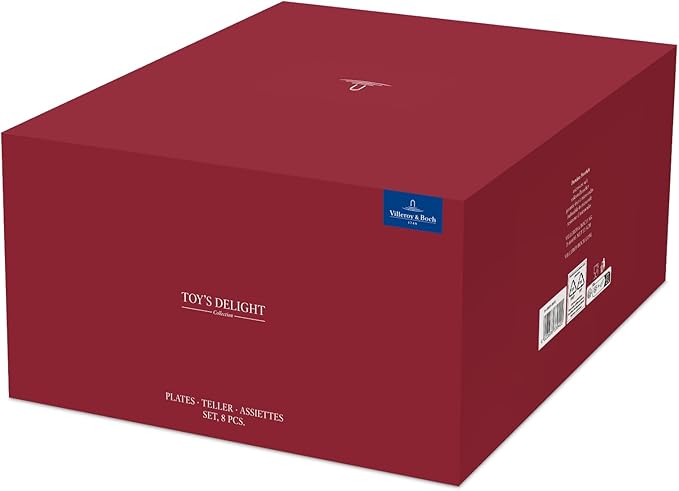 Villeroy & Boch Toy's Delight Multi Colour, Premium Porcelain, Set of Plates, 8pcs