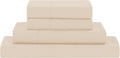 Modern Threads Soft Microfiber Solid Sheets - Luxurious Microfiber Bed Sheets - Includes Flat Sheet, Fitted Sheet with Deep Pockets, & Pillowcases Egg Shell Full