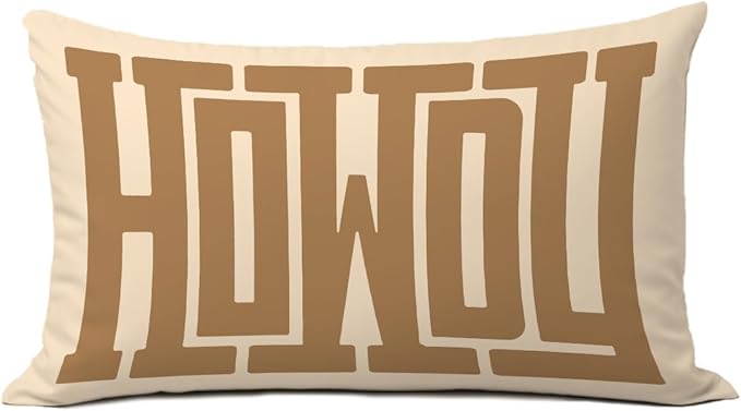 Western Howdy Brown Pillow Covers 12x20,This Ain't My First Rodeo Farmhouse Southwestern Ranch Lumbar Pillow Covers for Couch Bed, Western Home Room Decor (Brown)