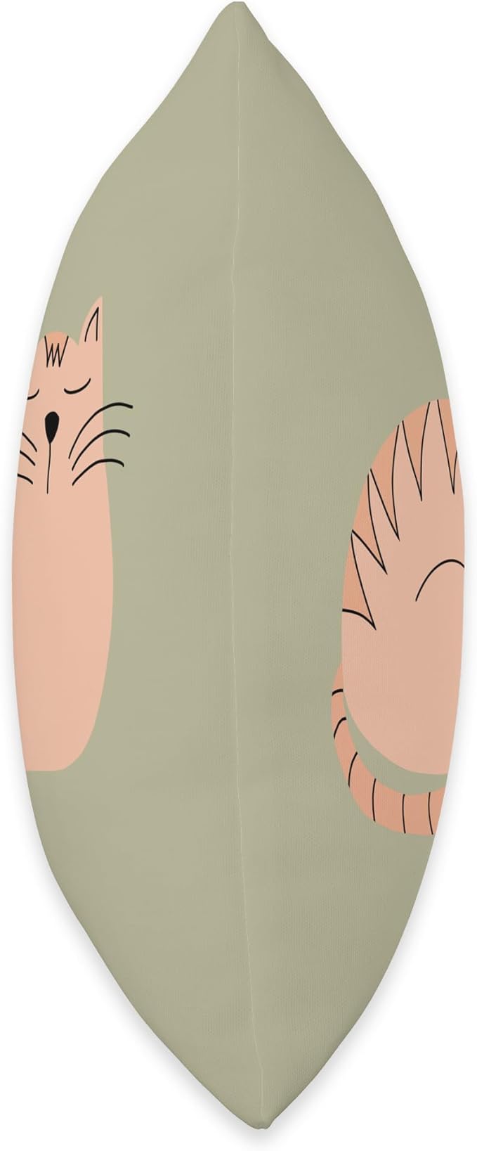 Cute Scandinavian Animals Designs Scandinavian Mom Boho Cat Throw Pillow, 16x16, Multicolor