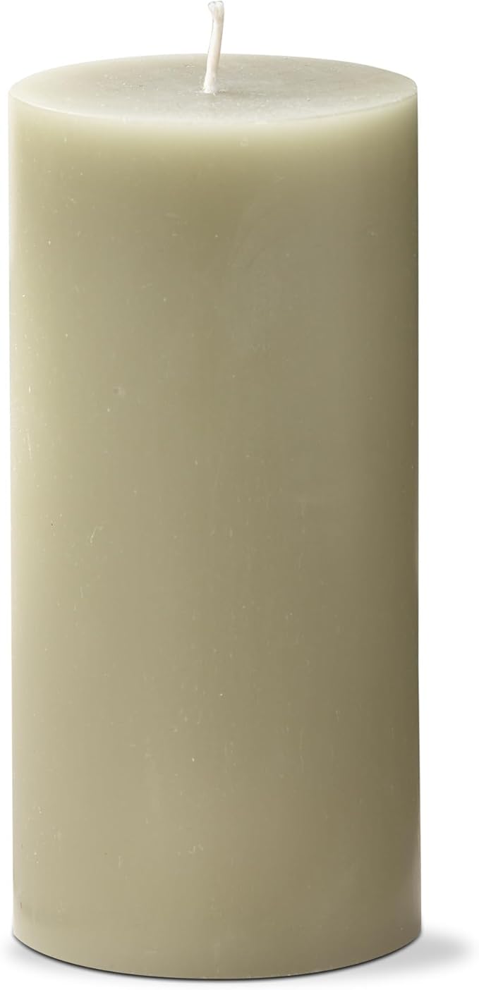 tag Color Studio 3X6 Pillar Candle Sage Green Smokeless Paraffin Wax Burn Time 85 Hours 3x6 Sage Green