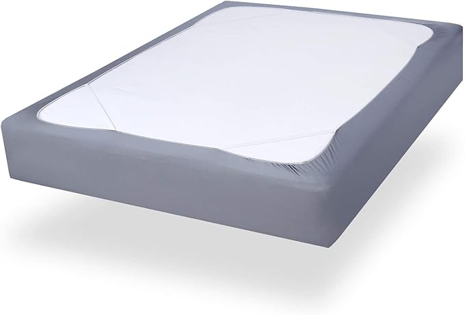 Twin Size Box Spring Cover with Smooth and Elastic Woven Material, Alternates for Bed Skirt, Wrinkle & Fading Resistant, Washable, Dustproof