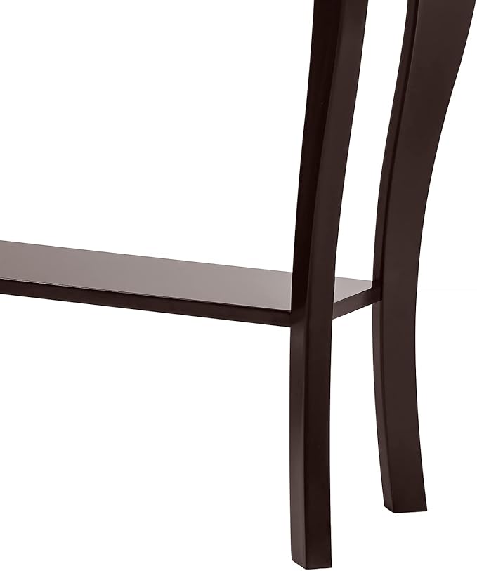 ChooChoo Narrow Console Table, Chic Accent Sofa Table, Entryway Table, Espresso