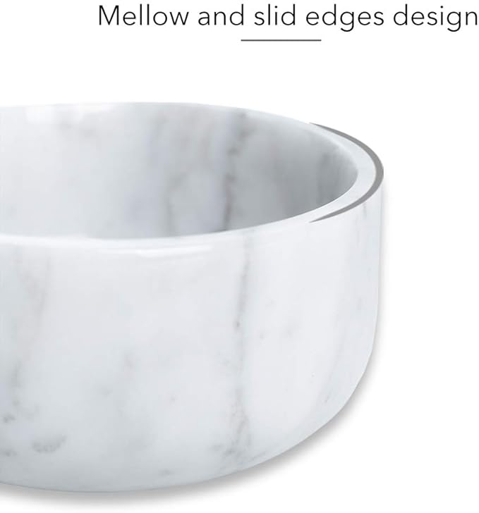 Marble Decorative Bowl - Modern Fruit Bowl & Keys Entryway Bowl, 5 inch