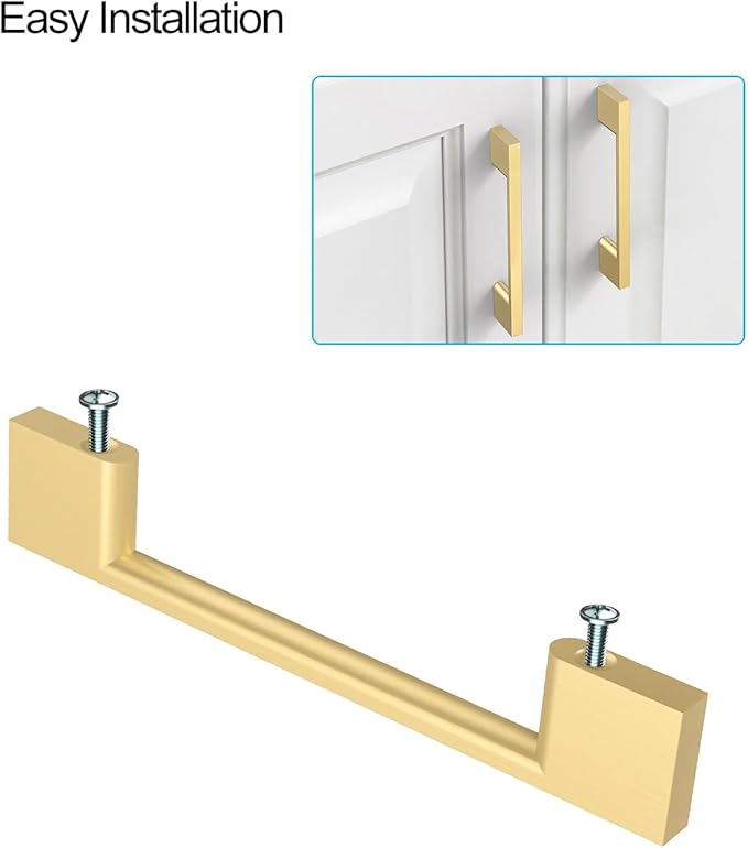 10 Pack Gold Cabinet Pulls 3 Inch Cabinets Handles Kitchen Hardware for Cabinets Gold Drawer Pulls