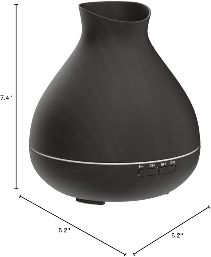 BZseed Aromatherapy Essential Oil Diffuser, 550ml Ultrasonic Fragrant Oil Large Room Humidifier, Diffusers for Home with Timer and Waterless Auto-Off, 7 Color LED Lights,Cool Mist Humidifiers
