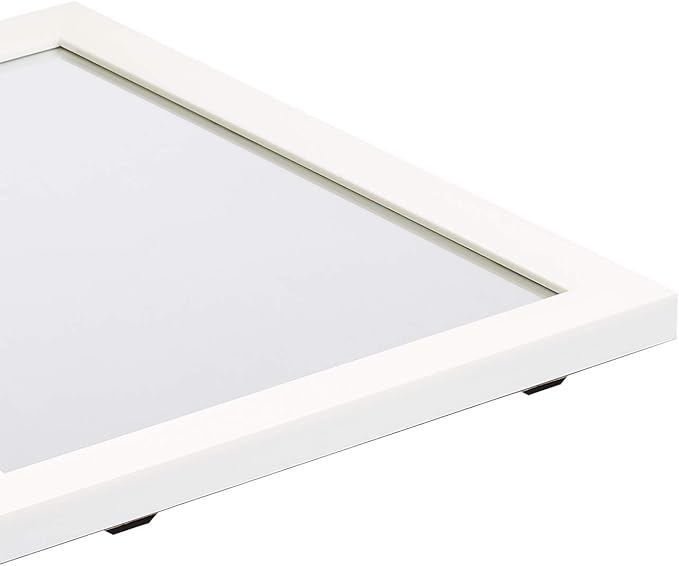 Amazon Basics Rectangular Wall Mount Mirror 16" x 20", Standard Trim, White