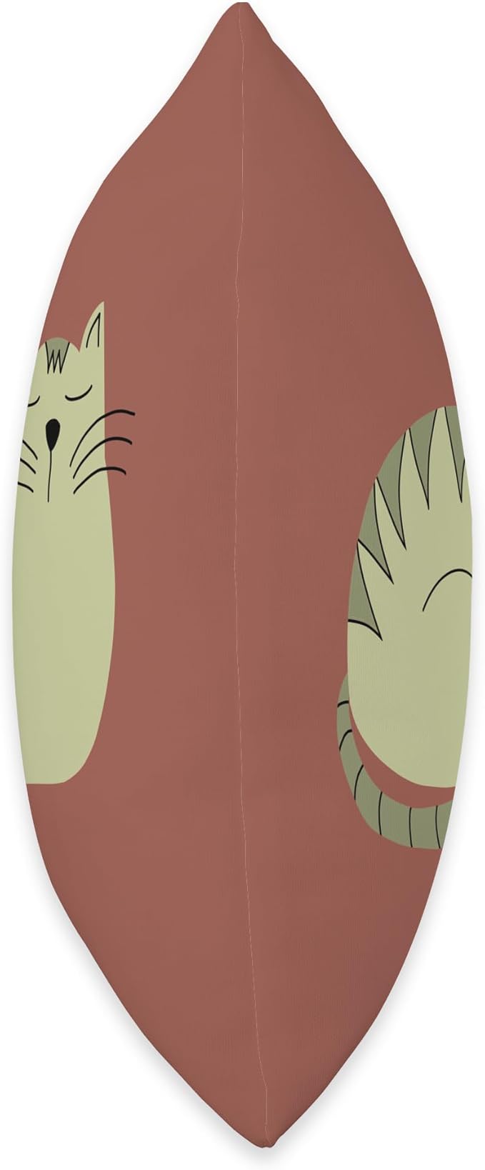 Cute Scandinavian Animals Designs Scandinavian Mom Boho Cat Throw Pillow, 16x16, Multicolor