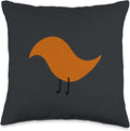 Cute Scandinavian Animals Designs Chic Scandinavian Birds Minimalistic Animal Danish Throw Pillow, 16x16, Multicolor