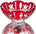 STUDIO SILVERSMITHS Crystal Candy Dish Bowl - Red