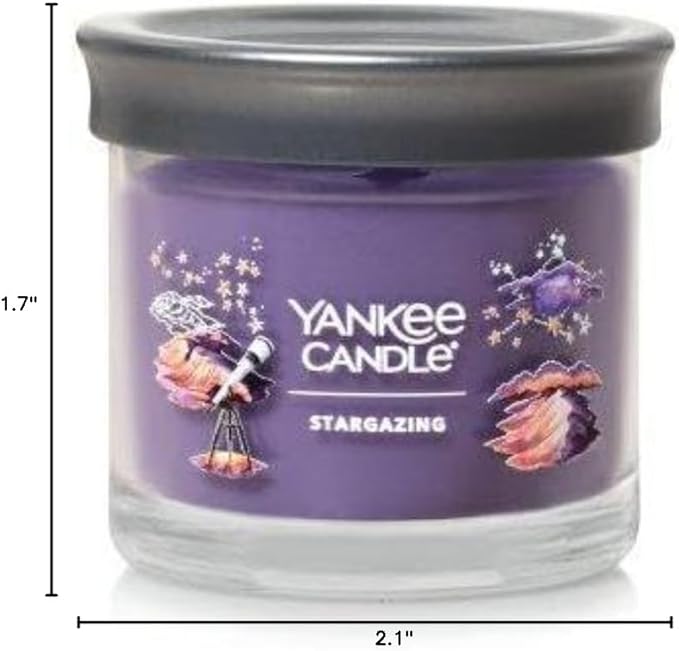 Yankee Candle Small Tumbler Scented Single Wick Jar Candle, Stargazing, Over 20 Hours of Burn Time, 4.3 Ounce (Pack of 4)