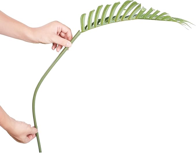 VEVOR Artificial Golden Cane Palm Tree, 6.5 FT Tall Faux Plant, PE Material & Anti-Tip Tilt Protection Low-Maintenance Plant, Lifelike Green Fake Tree for Home Office Warehouse Decor Indoor Outdoor