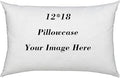 Shop&Three Custom Design Photos or Text Outdoor/Indoor Throw Pillowcase,Personalized Pet Photo Pillow, Love Photo Throw Pillowcases, Wedding Keepsake Throw Pillow Covers 12" x 18"