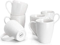 Sweese Porcelain Coffee Mugs - 16 Ounce - Set of 6, Cups for Latte, Hot Tea, Cappuccino, Mocha, Cocoa, White