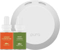 Pura Smart Home Fragrance Device Starter Set - Pura 4 - Scent Diffuser for Home - Includes Fragrance Aroma Diffuser - Square Box, Ginger Clementine and Mint Leaves Scent Refills