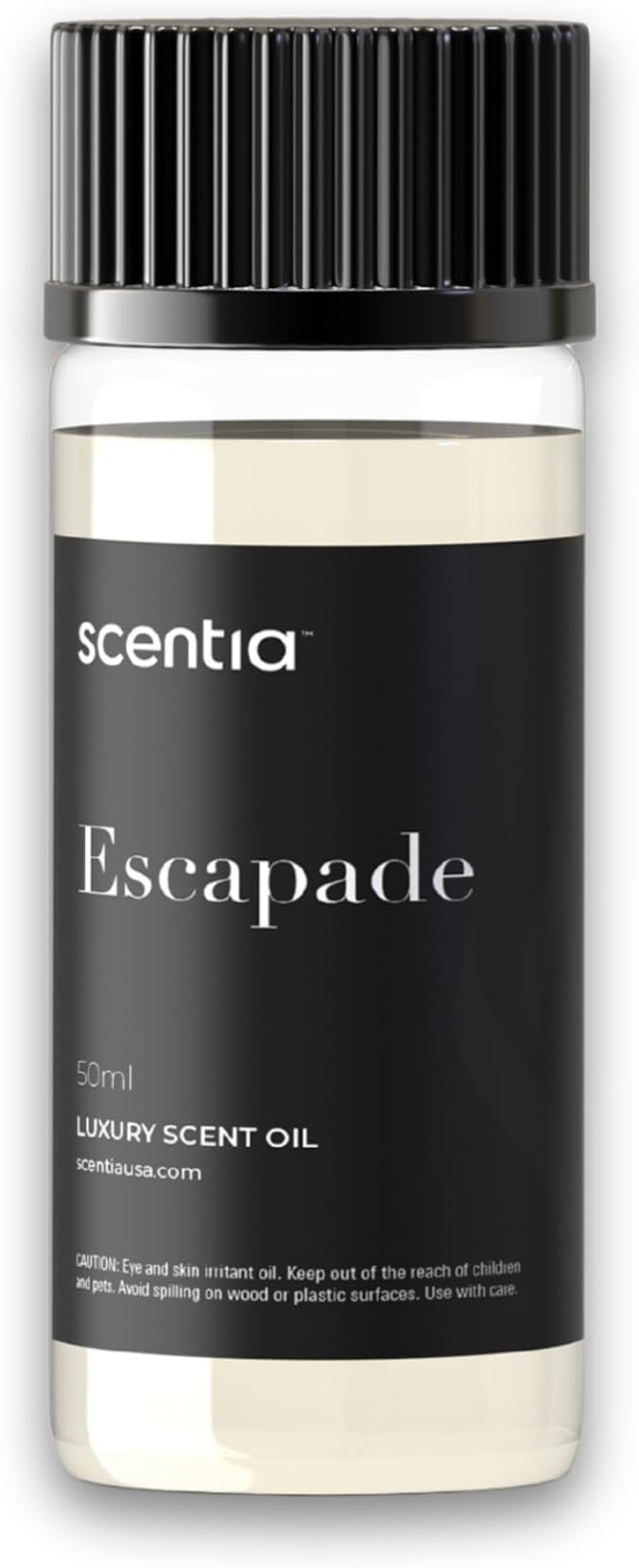 Scentia Hotel Diffuser Oil Inspired by 5-Star Hotel Scent - 50 mL 1.69 fl oz - Essential Oil Botanical Jasmine, Bergamot & Fresh Marine Notes for Aromatherapy Diffusers - Escapade, Thanksgiving Gift