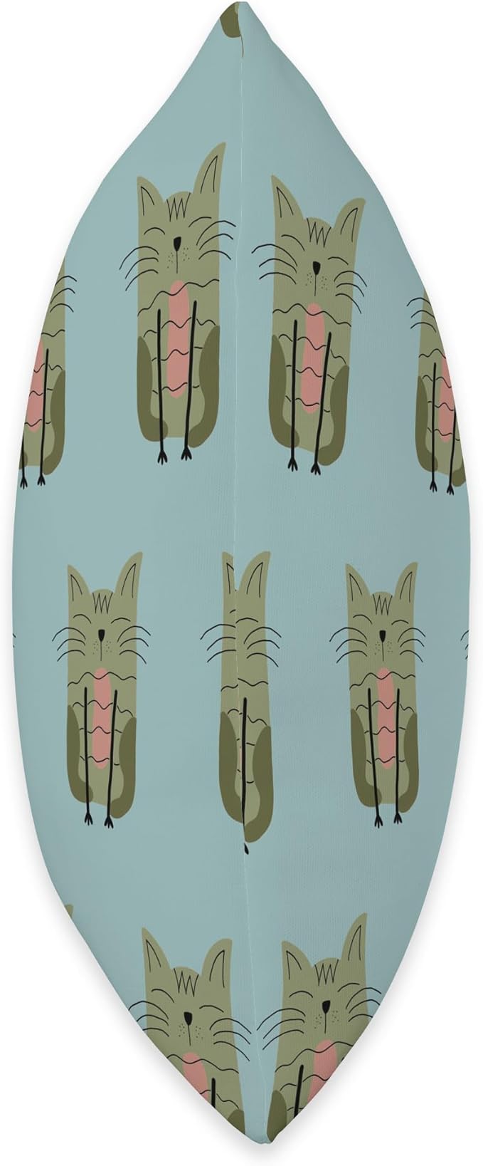 Cute Scandinavian Animals Designs Scandinavian Cat Boho Pattern Throw Pillow, 16x16, Multicolor
