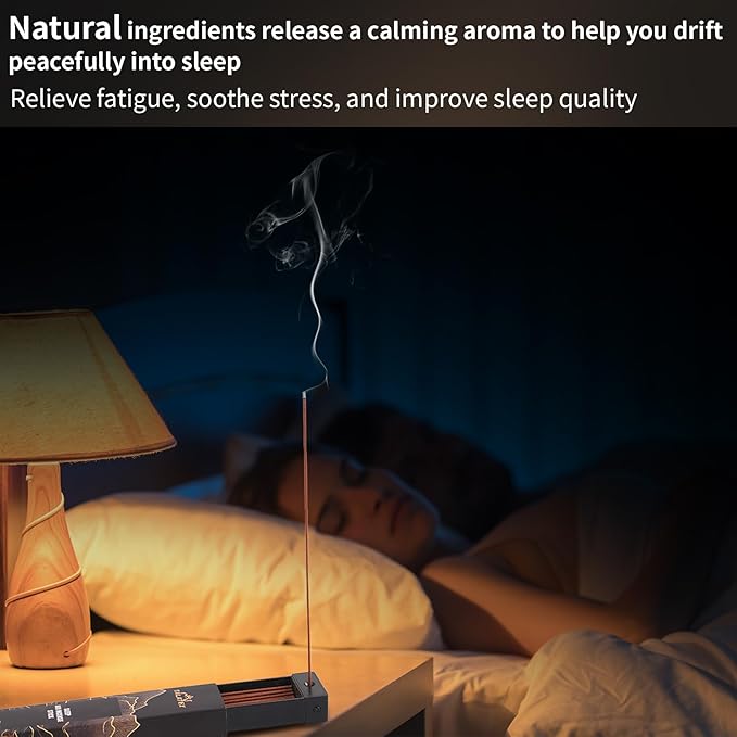 Talatex Sleep Incense Sticks, Traditional Oriental Formula, Natural Ingredients, Long Lasting Aroma, Eases Anxiety, Promotes Deep Relaxation and Better Sleep (Jasmine)