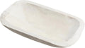 Large Wooden Dough Bowl Decorative Wooden Bowl Rustic Long Dough Bowls Decor for Farmhouse Home Dining Table Centerpiece Living Room Kitchen Decorations(10 x 6 Inch,White)