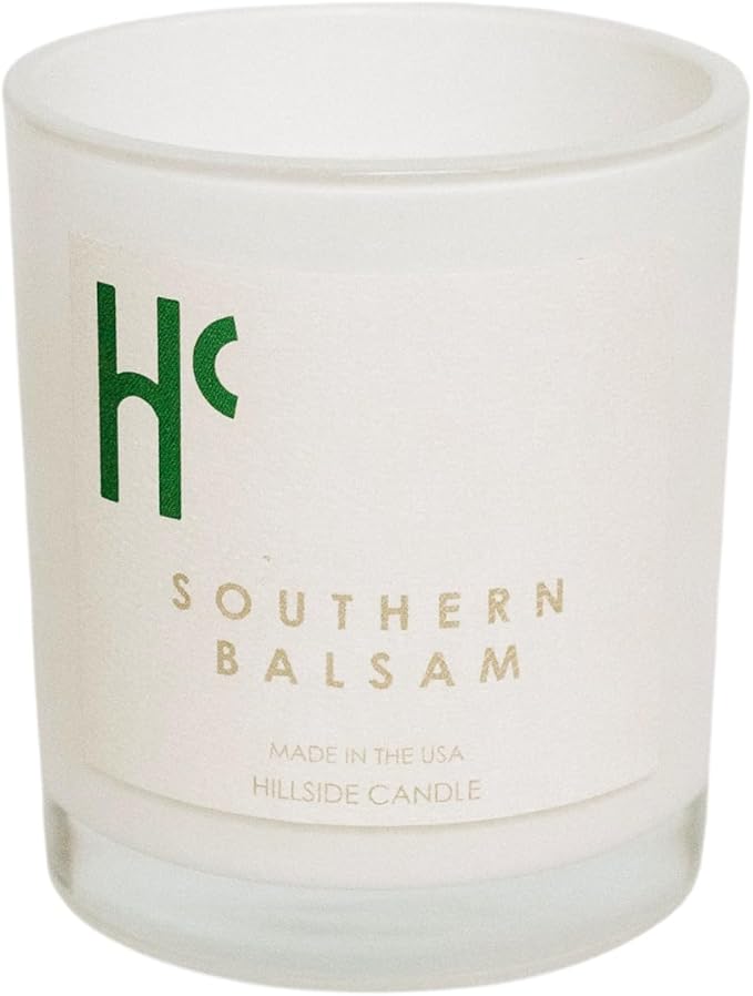 Southern Balsam Single Wick Soy Candles, Luxury Scented Candles for Home - Up to 60 Hour Burn Time, Cruelty-Free Soy Wax Blend - Cedarwood Fragrance, Notes of Eucalyptus & Amber (9 oz)