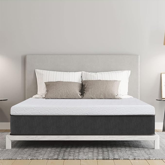 VALUXE 4 Inch Gel Memory Foam Mattress Topper Full Size High Density Cooling Pad Pressure Relief Bed Topper (with Removable & Washable Bamboo Cover)