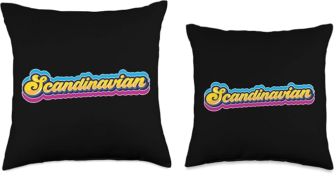 Scandinavian Scandinavic Scandinavia Roots Nordic Throw Pillow