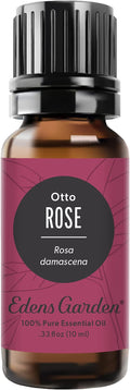Edens Garden Rose- Otto Essential Oil- 100% Pure Premium Grade, Undiluted, Natural, Therapeutic, Aromatherapy, The Best for Diffuser, Skin, Face, Hair 10 ml (.33 fl oz)