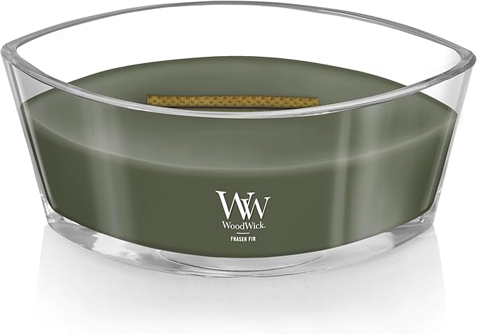 Woodwick Ellipse Scented Candle Frasier Fir Scented Up to 50 Hours Burn Time Great for Any Home Decoration or Holiday Gift Ideas 16oz