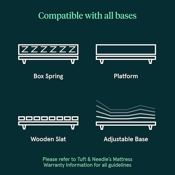 Kin By Tuft & Needle Medium Firm 10" King Adaptive Foam Mattress in a Box, Cooling Pressure Relief, Balanced Support, 100 Night Trial, Fiberglass-Free, CertiPUR-US, 10-Year Limited Warranty