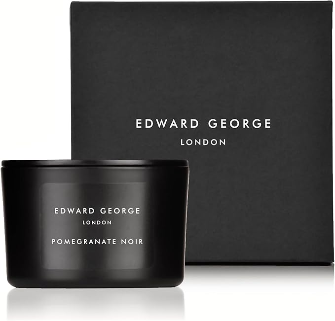 Edward George Scented Candles Pomegranate Noir Home Fragrance Candle Gift Set, 80g