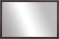 Frame My Mirror Brown Bathroom Mirror for Wall, 28" x 48" Espresso Textured Bathroom Vanity Mirror, Made in USA, Hangs Horizontally or Vertically, Ellis Design