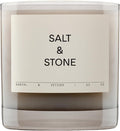 SALT & STONE Scented Candle for Women & Men | Hand-Poured, Aromatic & Fragrant | Coconut & Soy Blend Wax | 100% Cotton Wick | Long-Lasting 50 Hour Burn Time (8.5 oz) (Santal & Vetiver)