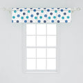 Lunarable Volleyball Window Valance Pack of 2, Sports Ball Theme Doodle Style Simplistic Composition Healthy Living, Rod Pocket Curtain Valances for Kitchen Bedroom, 54" X 12", Pale