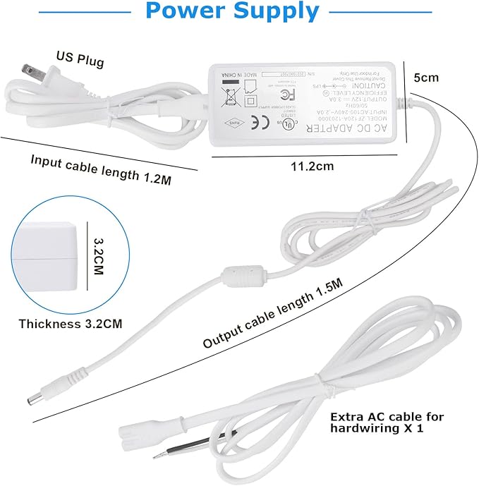 Litever Kitchen Under Cabinet LED Lighting Kit, Super Bright, 6 PCS 12 Inches Light Bars, Plug-in or Hardwire Power Adapter, 31W 2000 Lumen, for Cabinet Counter Shelf Workbench (Daylight White 5000K)