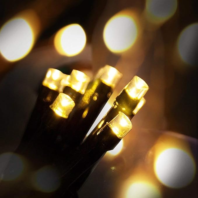 Christmas String Lights End-to-End Plug 8 Modes 108FT 300 LED IP55 Outdoor Waterproof UL Certificated Indoor Fairy Lights Garden Patio Wedding Christma Trees Parties Decoration Warm White