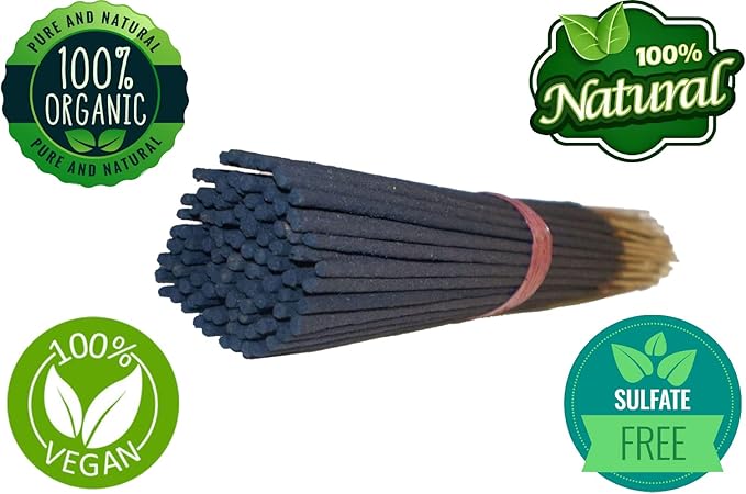 Yajna-Dragons-Blood-Incense-Sticks 100%-Natural-Handmade-Hand-Dipped Organic-Chemicals-Free for-Purification-Relaxation-Positivity-Yoga-Meditation The-Best-Woods-Scent (100 Sticks (150GM))