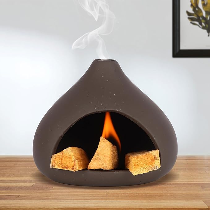 Palo Santo Burner, A mini Chimney for Burning Palo Santo Sticks and sage, Chimeneas Incense Holder, Cone Burner, Smudge Bowls for Yoga and Meditation Rooms, Incense Bowls