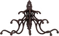 Creative Co-Op Antique Cast Iron Wall Hooks in Rust Finish