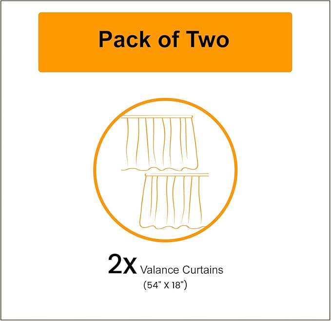 Lunarable Vintage Window Valance Pack of 2, Grunge Style Old Bicycles Hand Drawn on Paint Blots Strokes, Rod Pocket Curtain Valances for Kitchen Bedroom, 54" X 18", Eggshell Brown